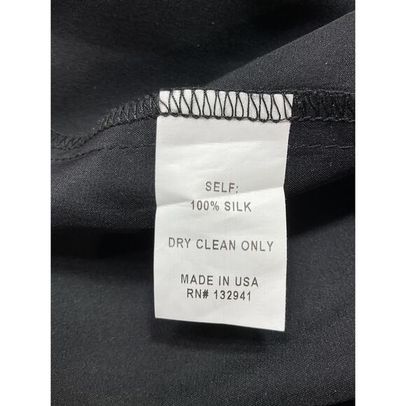 Amanda Uprichard 'Sandrine' Black Satin Dress Size S - Picture 5 of 5